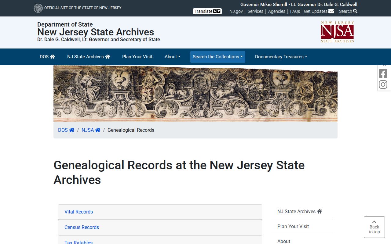 Voorhees city directory context in New Jersey Archives genealogical collections