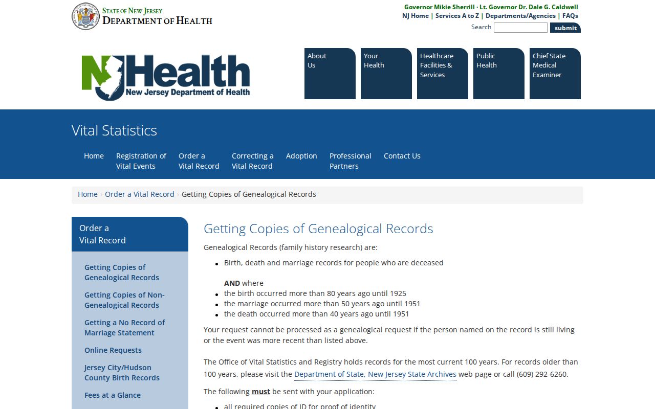 Voorhees residents directory New Jersey genealogical vital records page